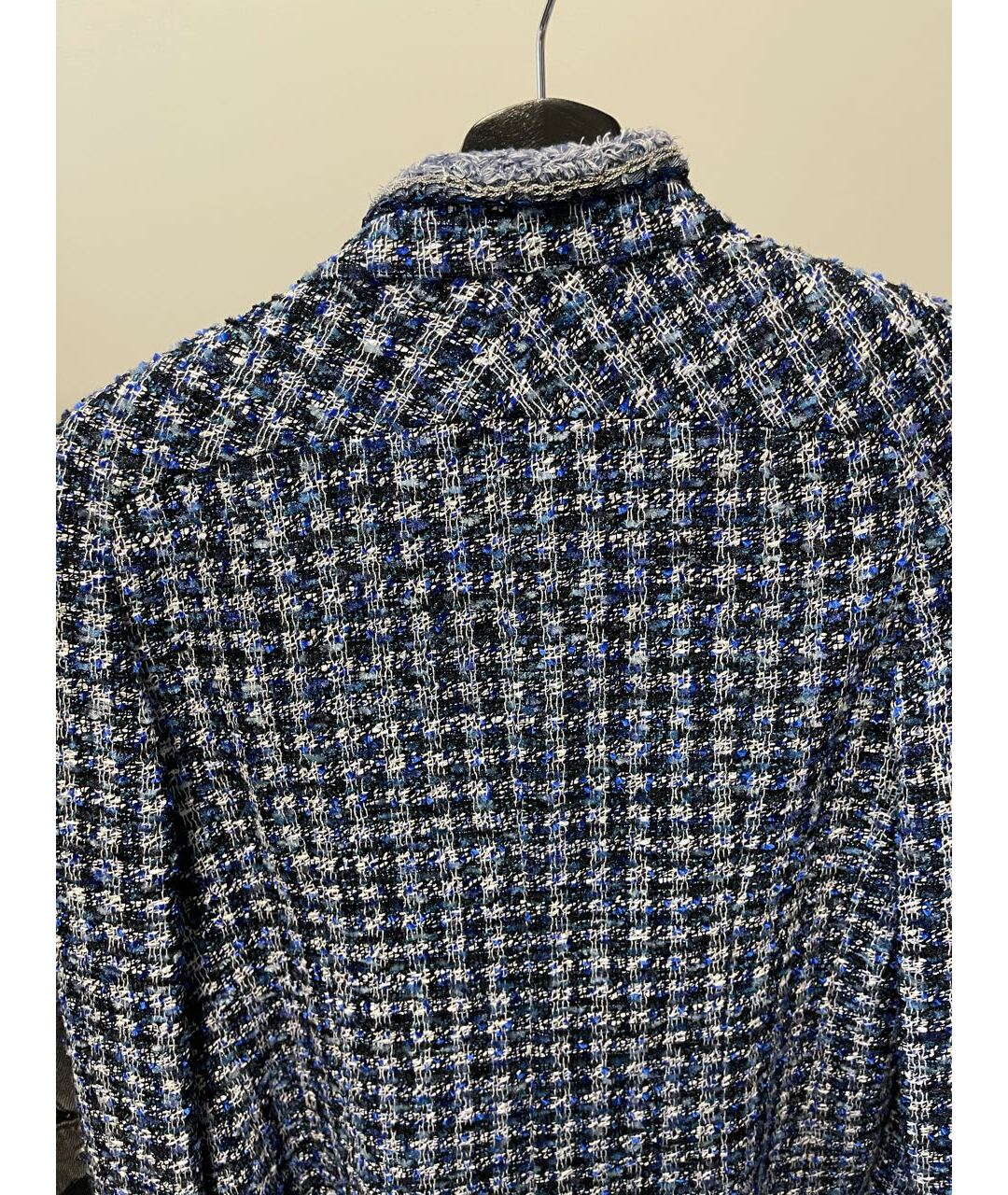 CHANEL PRE-OWNED Голубой вискозный жакет/пиджак, фото 3