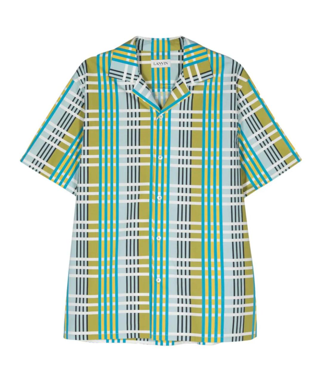 LANVIN Мульти хлопко-полиэстеровая кэжуал рубашка, фото 1