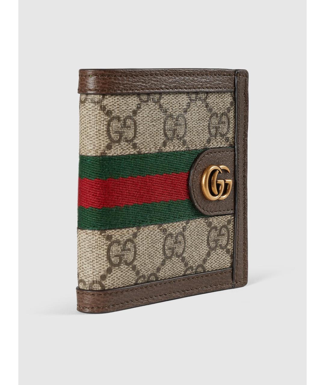 GUCCI Бежевый кошелек из искусственной кожи, фото 3