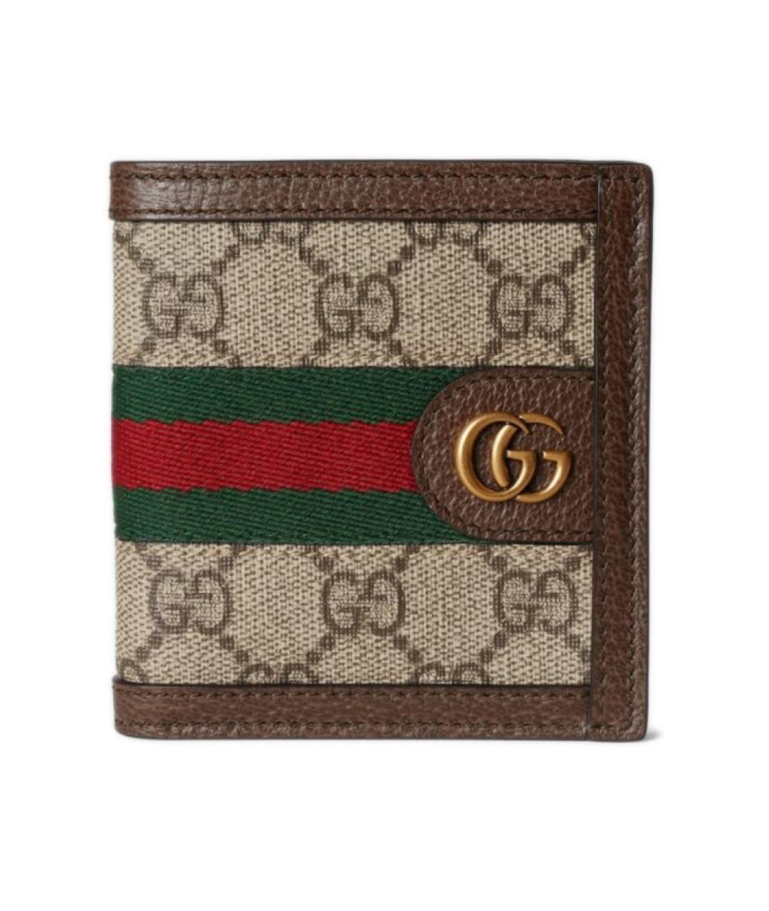 GUCCI Бежевый кошелек из искусственной кожи, фото 1