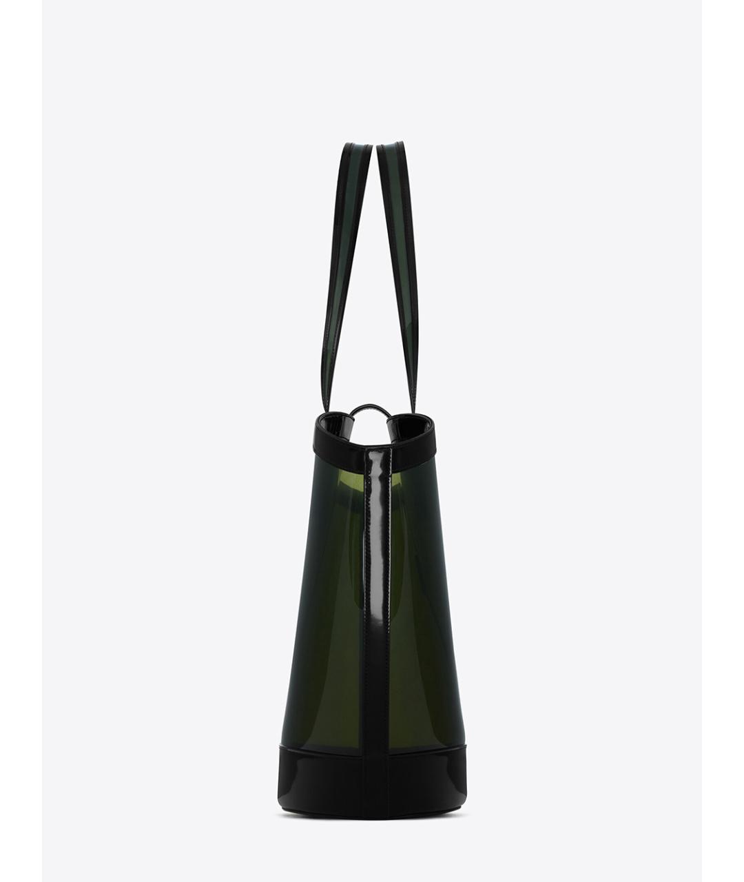 SAINT LAURENT Зеленая сумка тоут, фото 3