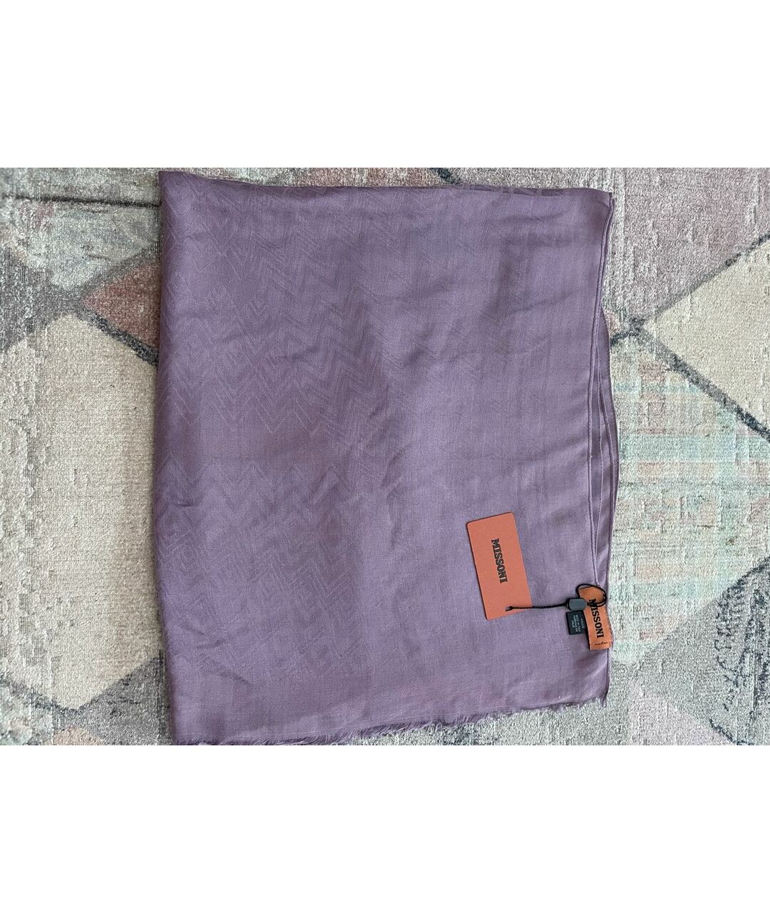MISSONI Фиолетовый шарф, фото 9
