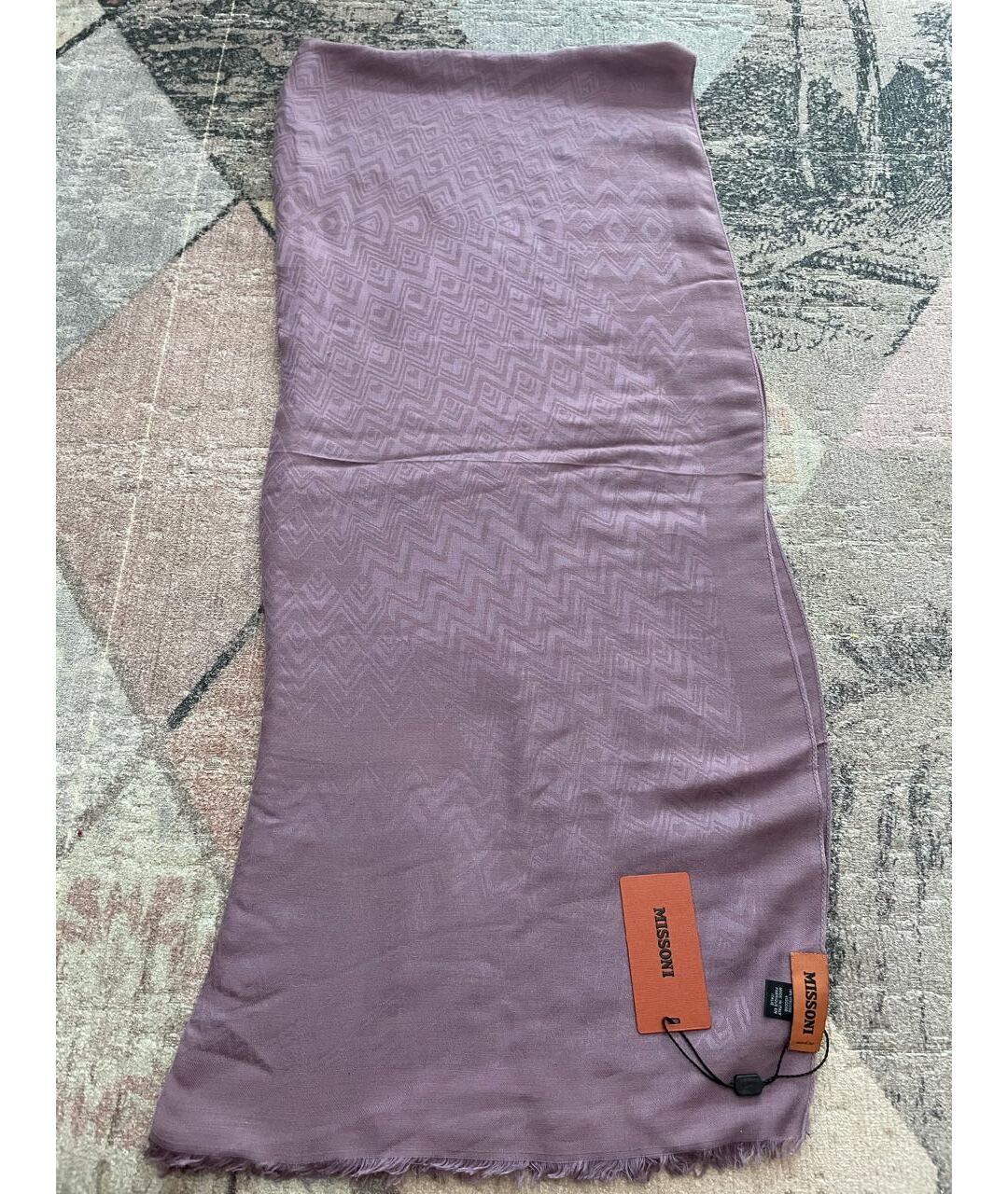 MISSONI Фиолетовый шарф, фото 6