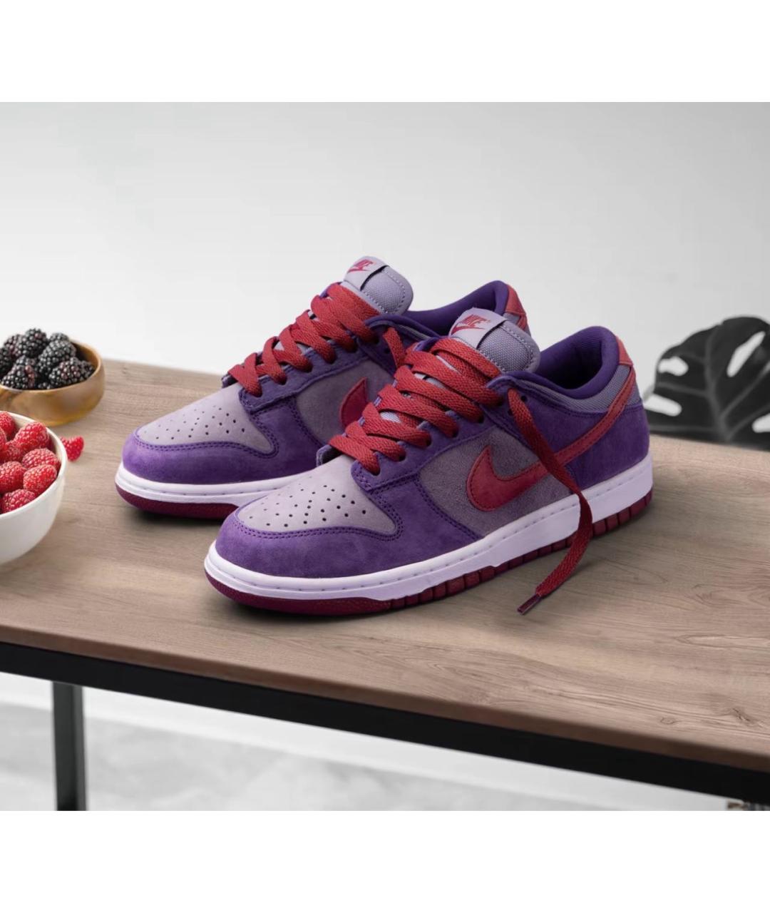 NIKE Фиолетовые замшевые низкие кроссовки / кеды, фото 5