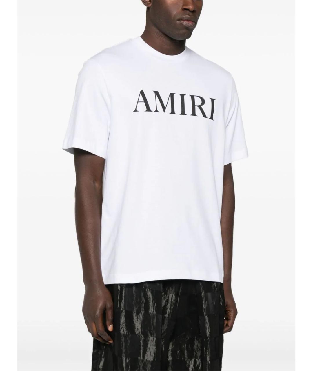 AMIRI Белая хлопковая футболка, фото 3