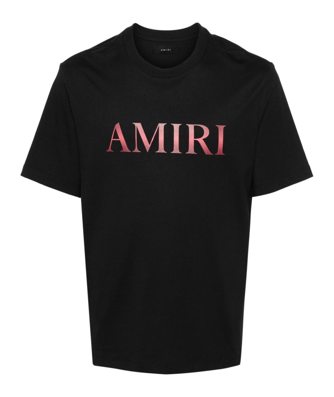 AMIRI Черная хлопковая футболка, фото 1