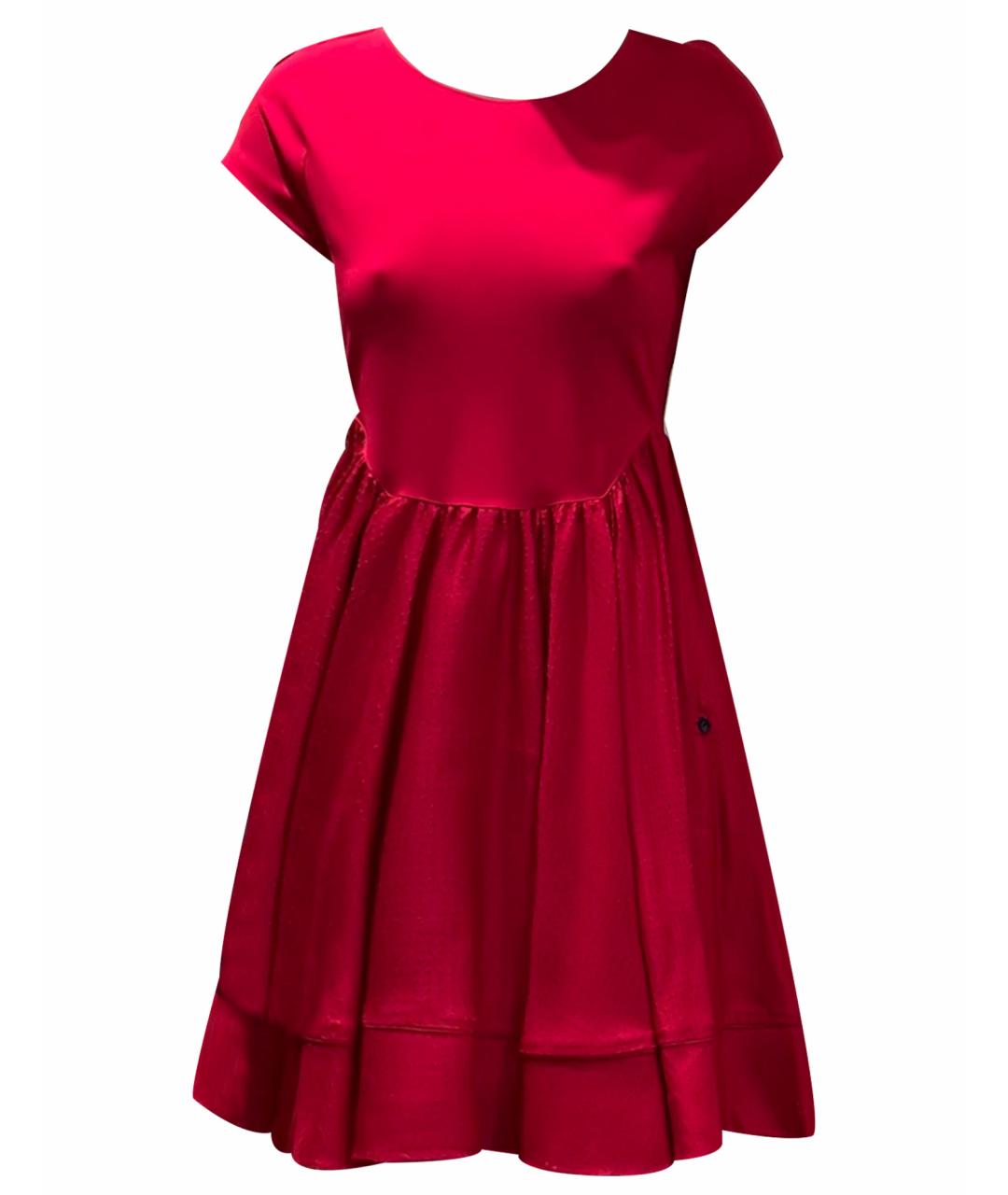 FENDI Красное вискозное платье, фото 1
