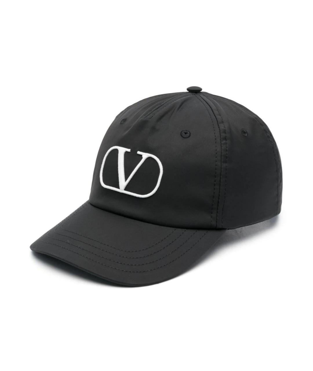 VALENTINO Черная синтетическая кепка/бейсболка, фото 1