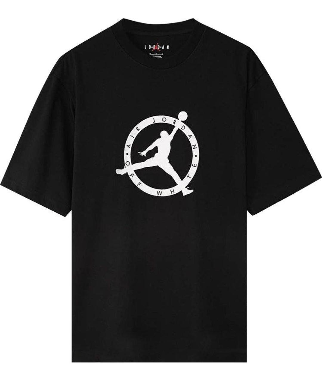 NIKE X OFF-WHITE Черная хлопковая футболка, фото 4