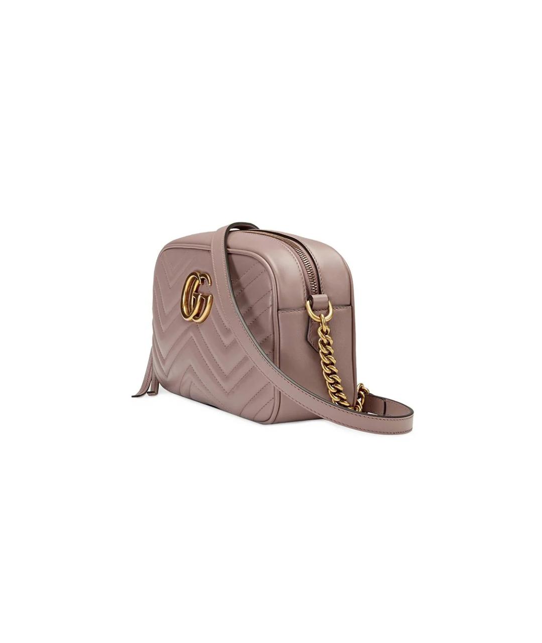GUCCI Розовая кожаная сумка через плечо, фото 4