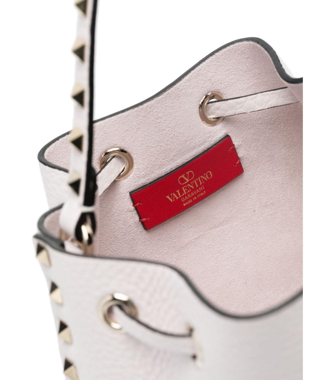 VALENTINO Розовая кожаная сумка тоут, фото 5