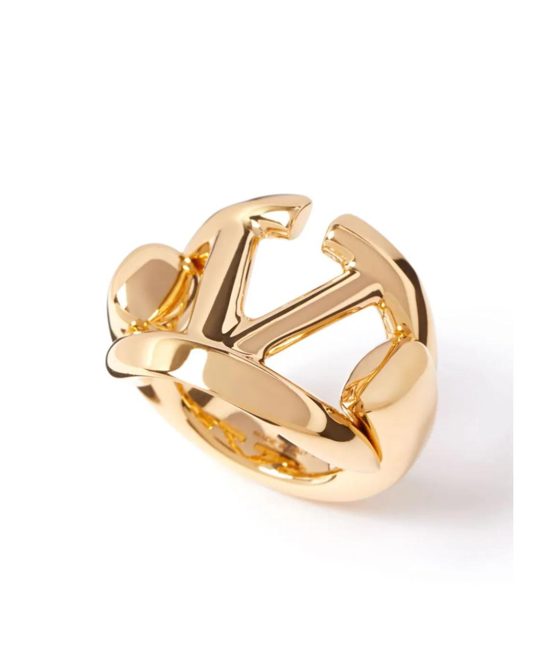 VALENTINO Золотое металлическое кольцо, фото 2
