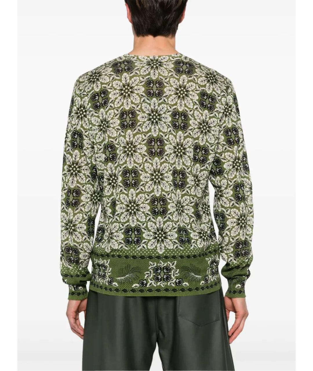 ETRO Зеленый шелковый джемпер / свитер, фото 4
