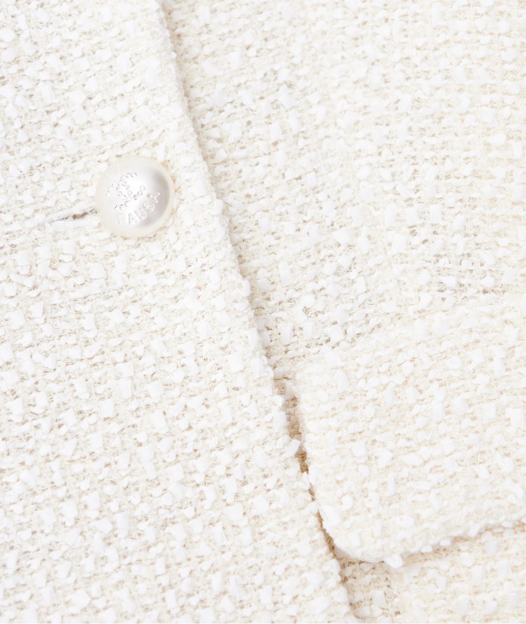 CHANEL Белый полиэстеровый жакет/пиджак, фото 4