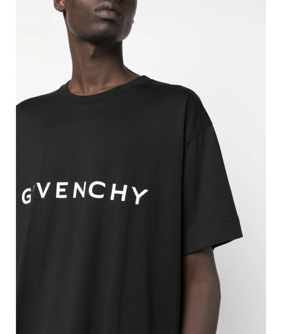 GIVENCHY Черная хлопковая футболка, фото 5