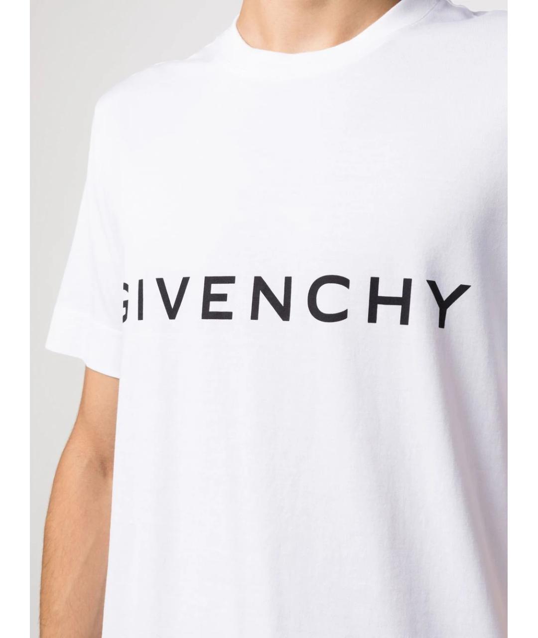 GIVENCHY Белая хлопковая футболка, фото 5