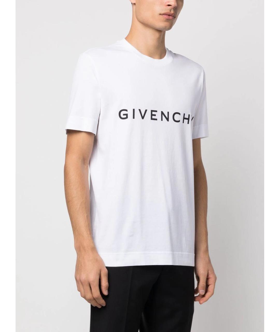 GIVENCHY Белая хлопковая футболка, фото 3