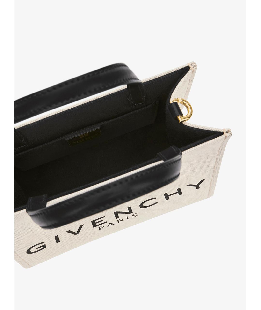 GIVENCHY Белая хлопковая сумка тоут, фото 5