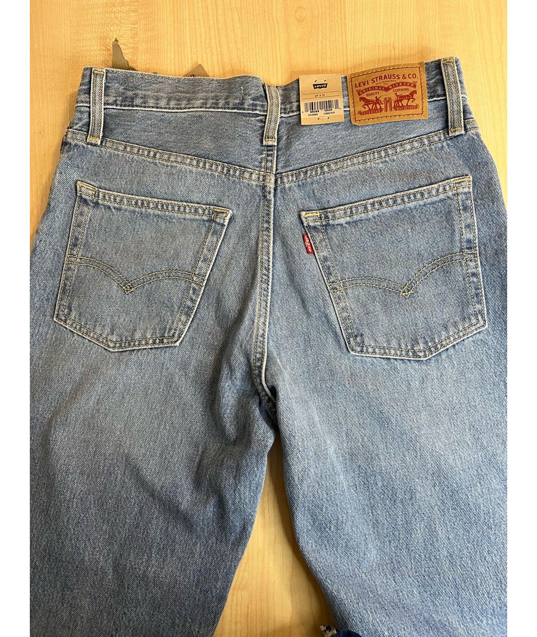 LEVI'S Голубые хлопковые джинсы клеш, фото 6