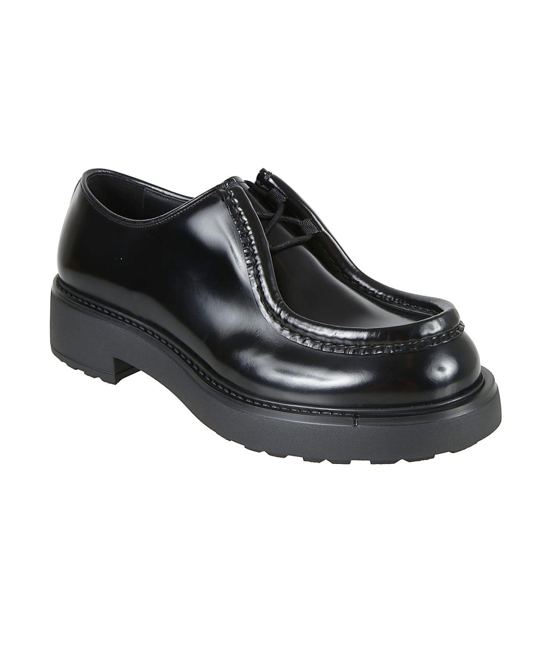 PRADA Черные кожаные лоферы, фото 2
