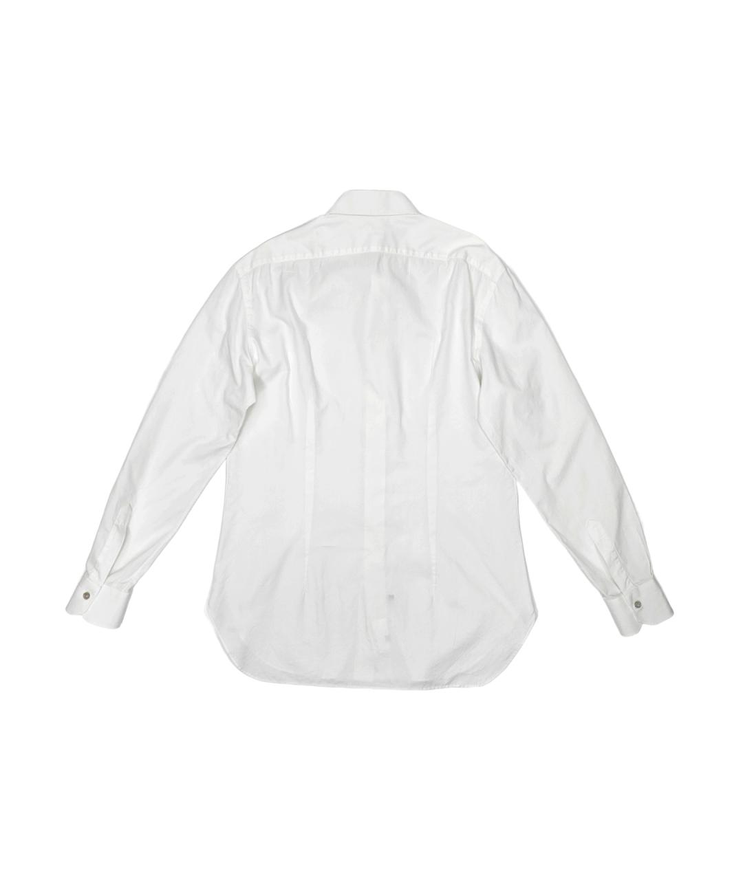 KITON Белая хлопковая классическая рубашка, фото 2