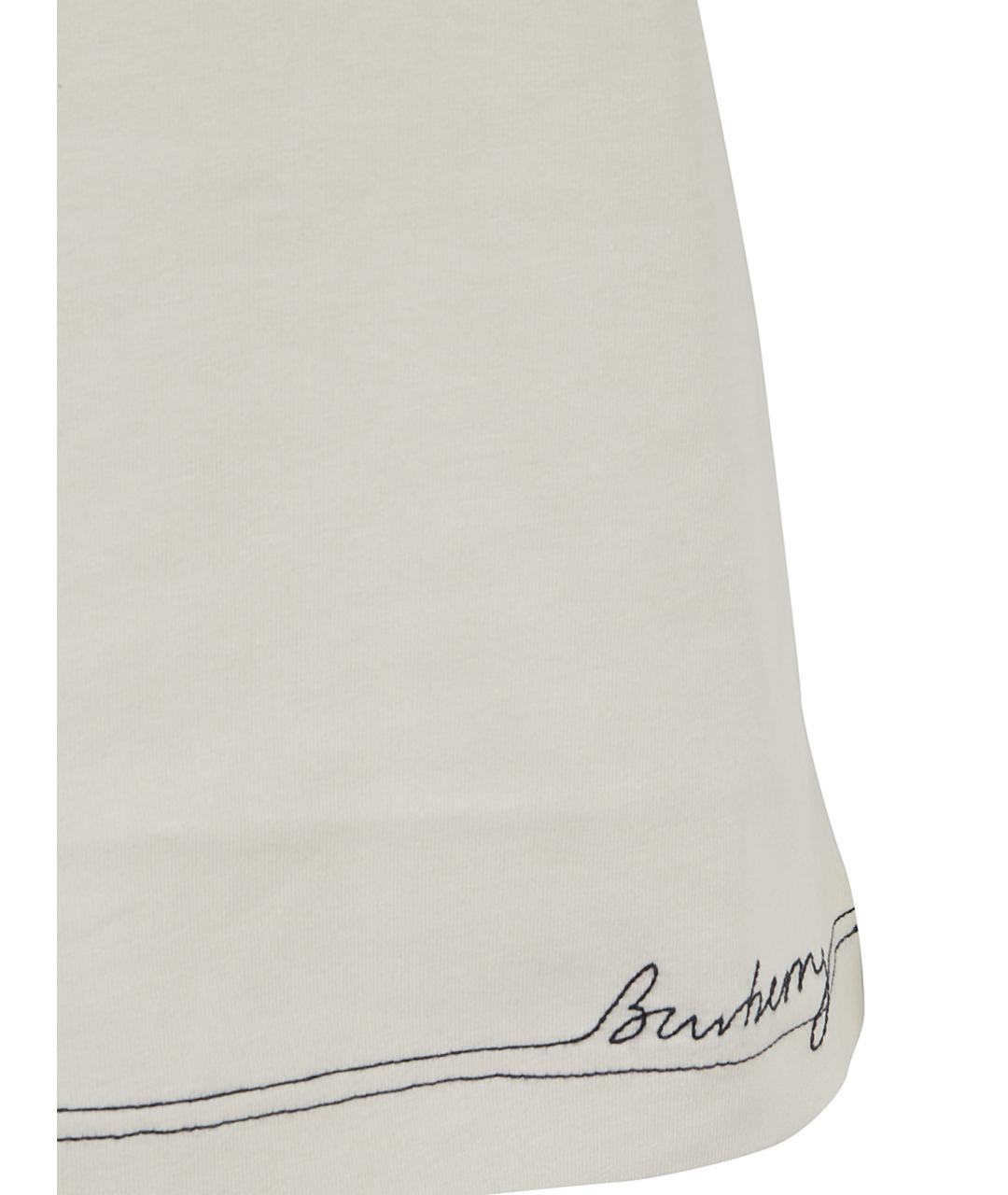 BURBERRY Хлопковая футболка, фото 3