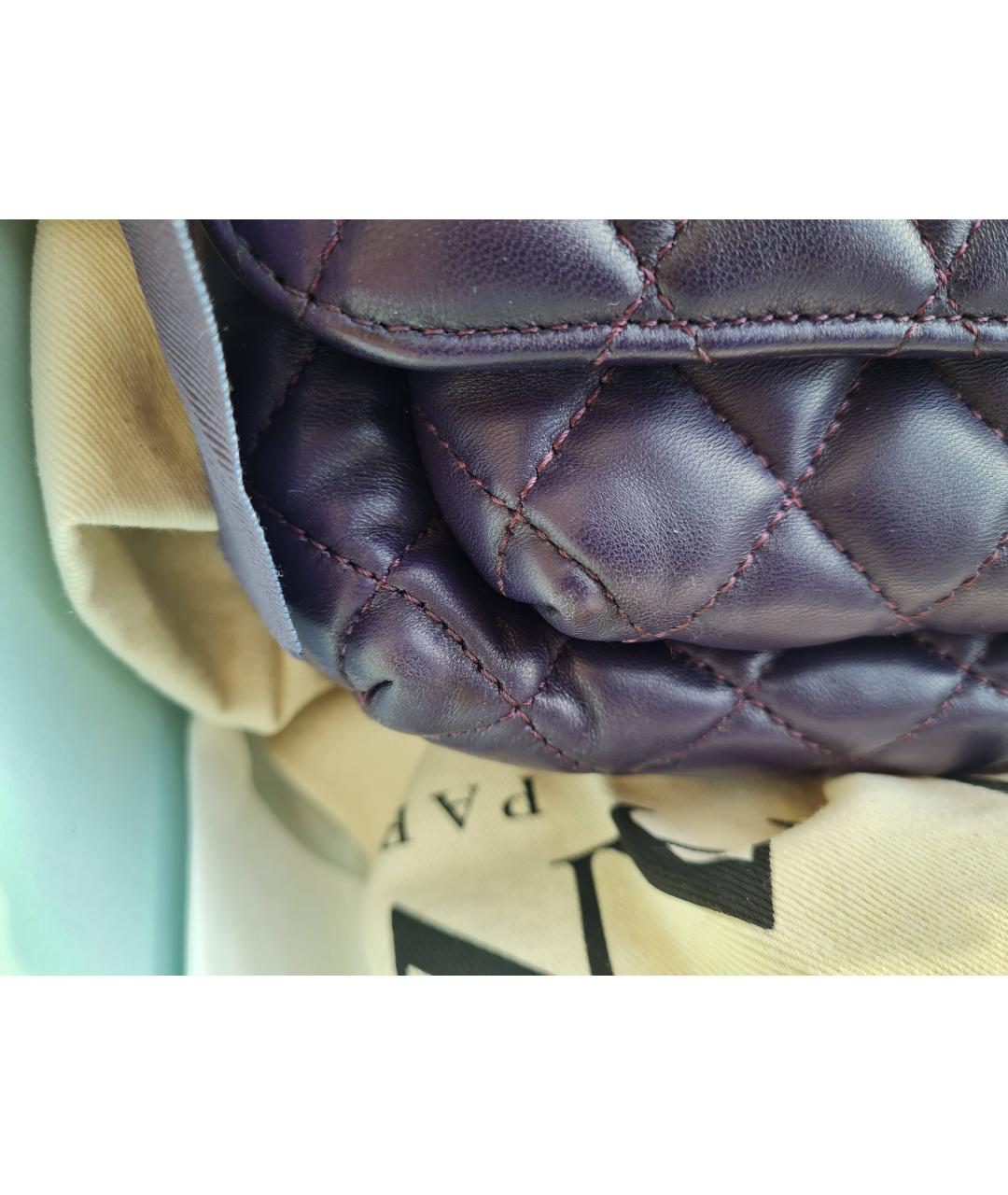 LANVIN Фиолетовая кожаная сумка через плечо, фото 5