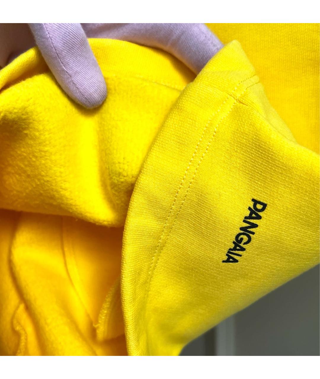 THE PANGAIA Желтые хлопковые шорты, фото 7