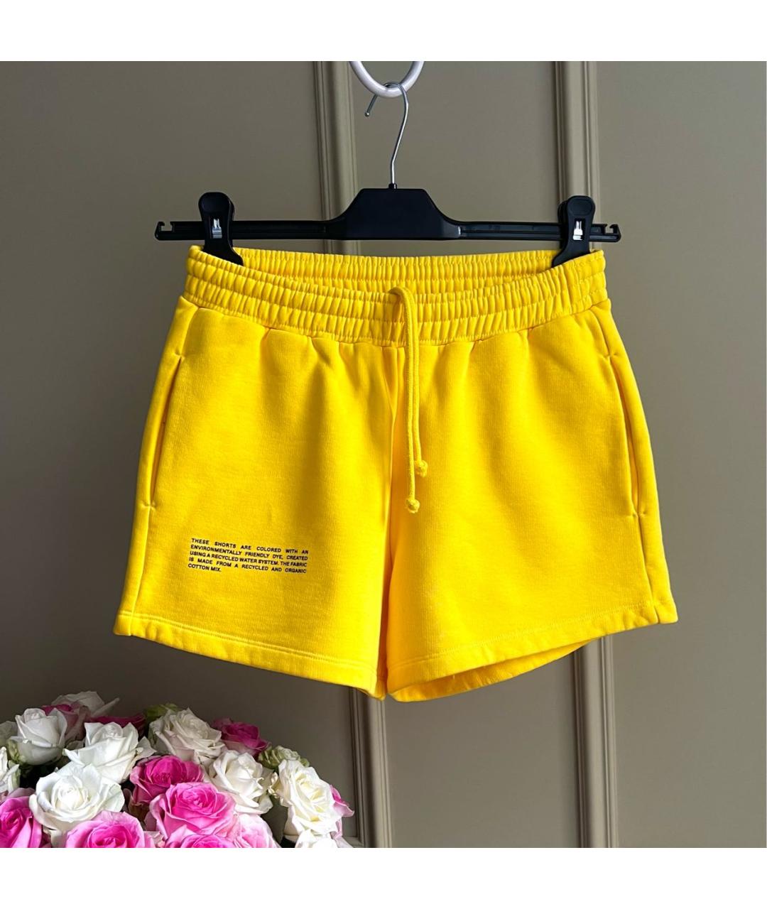 THE PANGAIA Желтые хлопковые шорты, фото 2