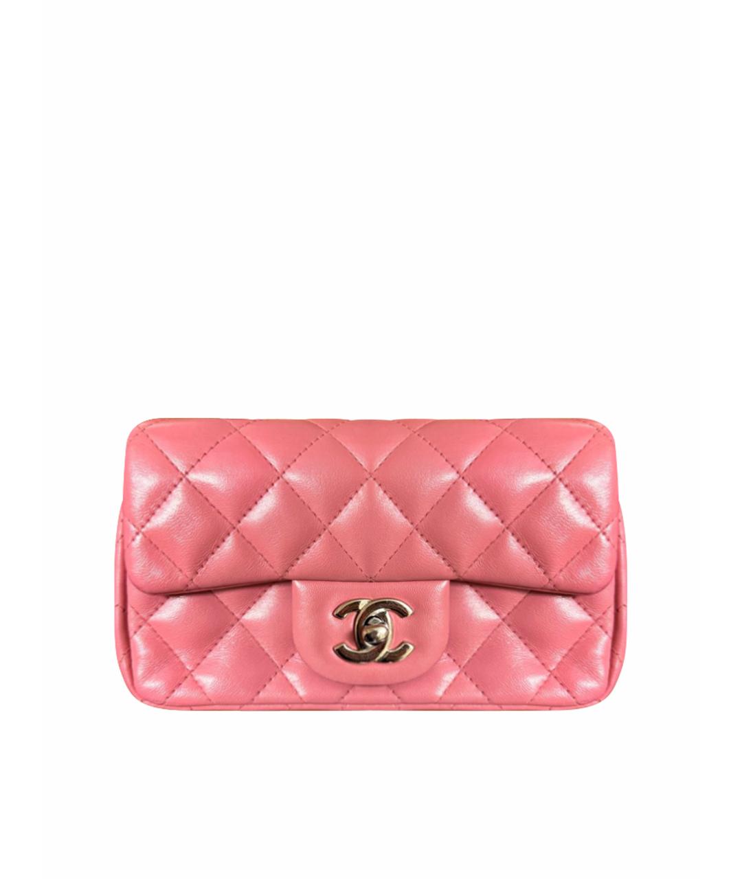 CHANEL PRE-OWNED Розовая кожаная сумка через плечо, фото 1