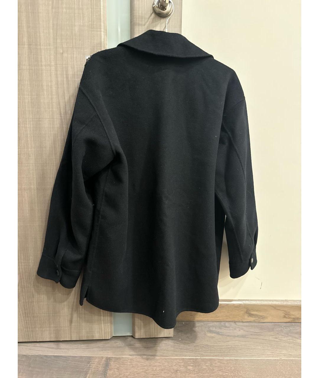 SANDRO Черная шерстяная куртка, фото 2