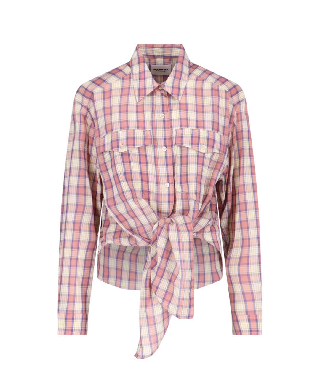 ISABEL MARANT ETOILE Розовая хлопковая рубашка, фото 1