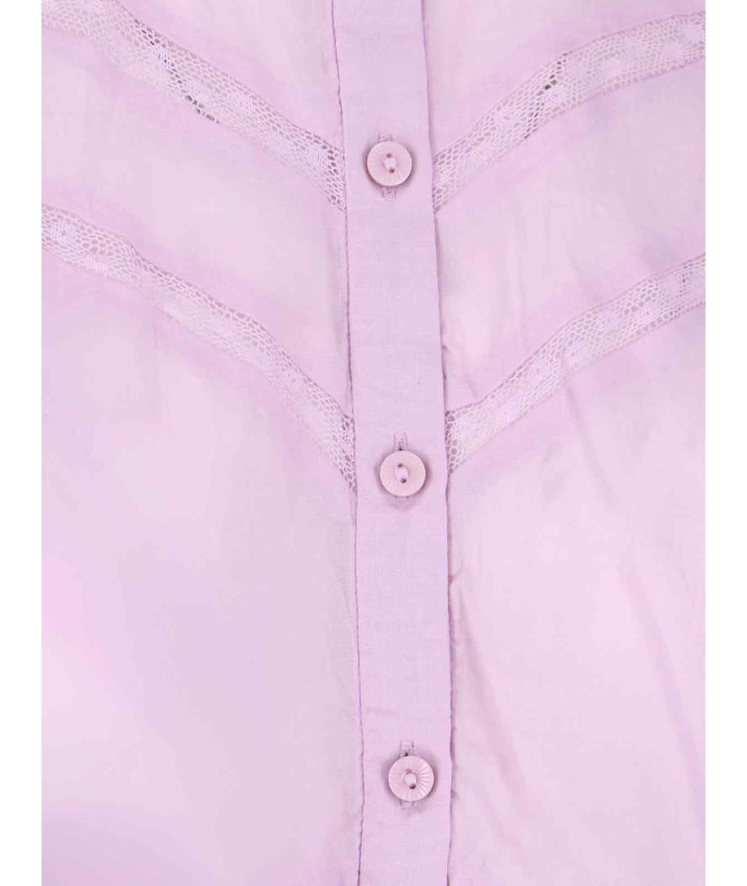 ISABEL MARANT ETOILE Розовая хлопковая рубашка, фото 4