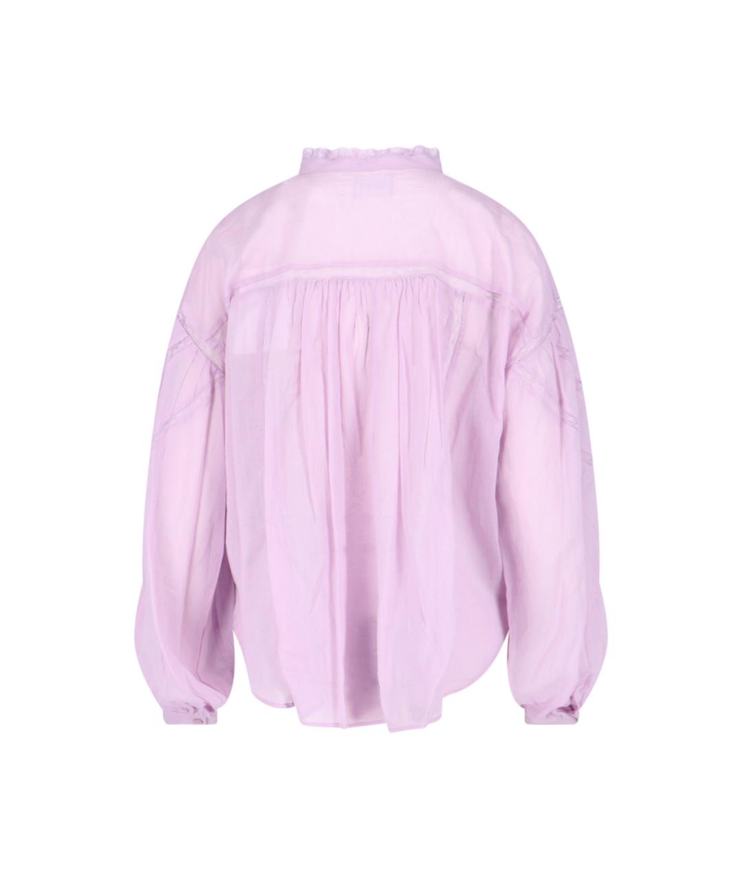 ISABEL MARANT ETOILE Розовая хлопковая рубашка, фото 2