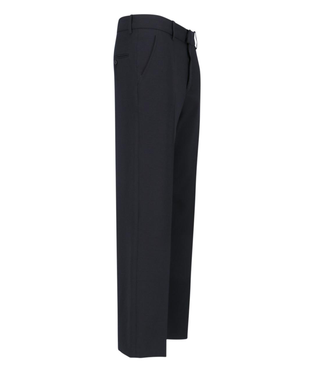 ISABEL MARANT Черные полиэстеровые прямые брюки, фото 3