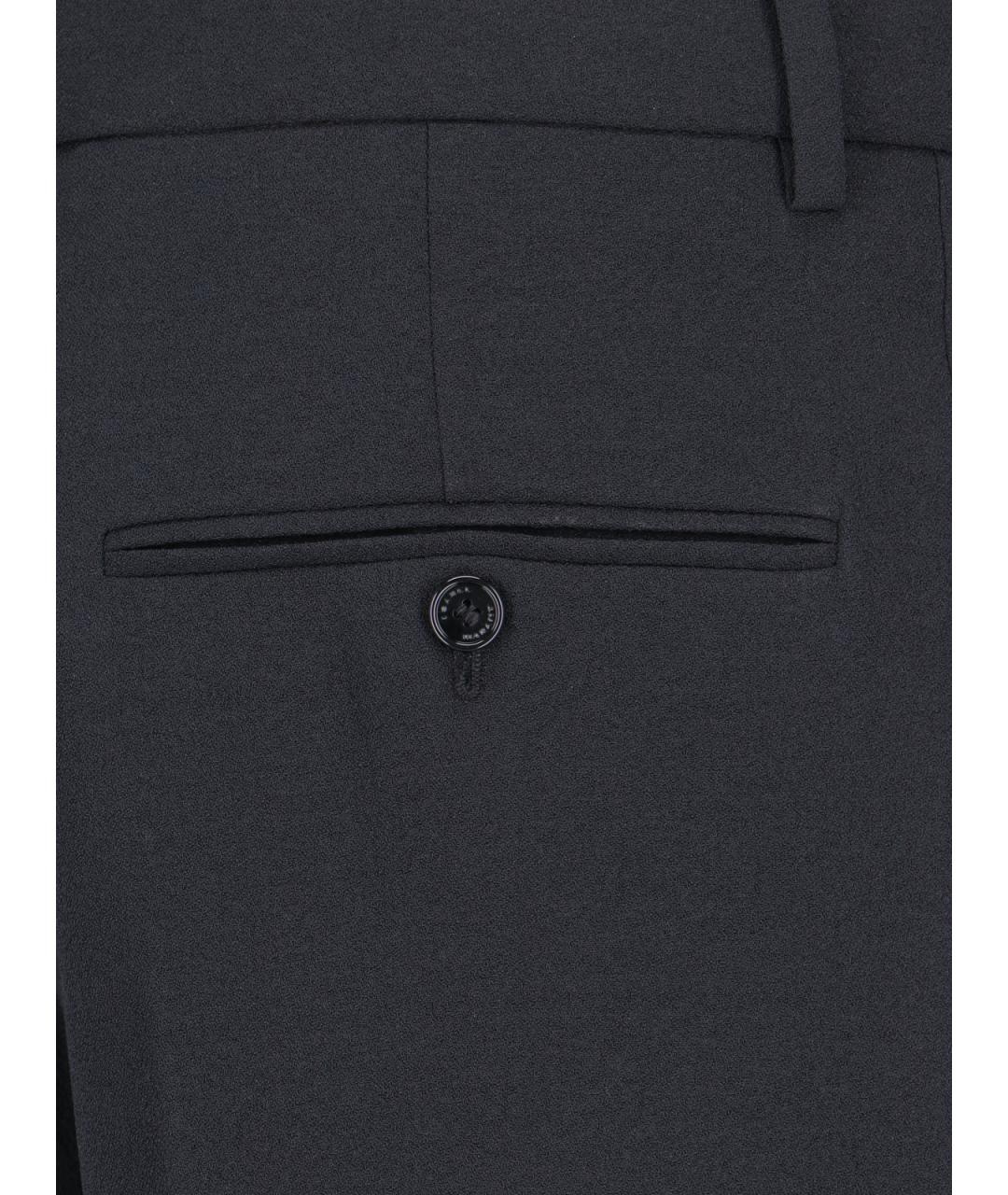 ISABEL MARANT Черные полиэстеровые прямые брюки, фото 5