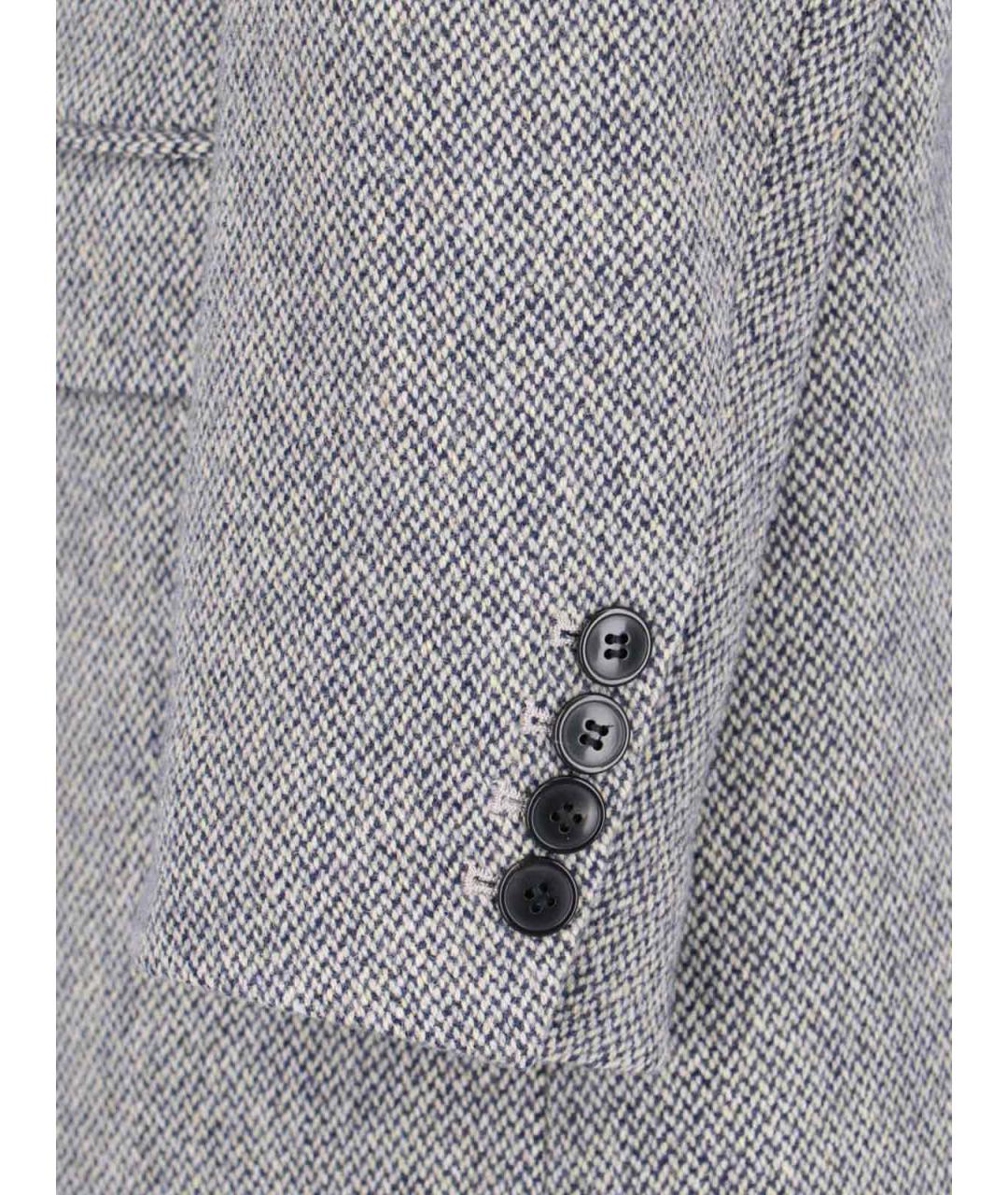 ISABEL MARANT ETOILE Серое полиэстеровое пальто, фото 4