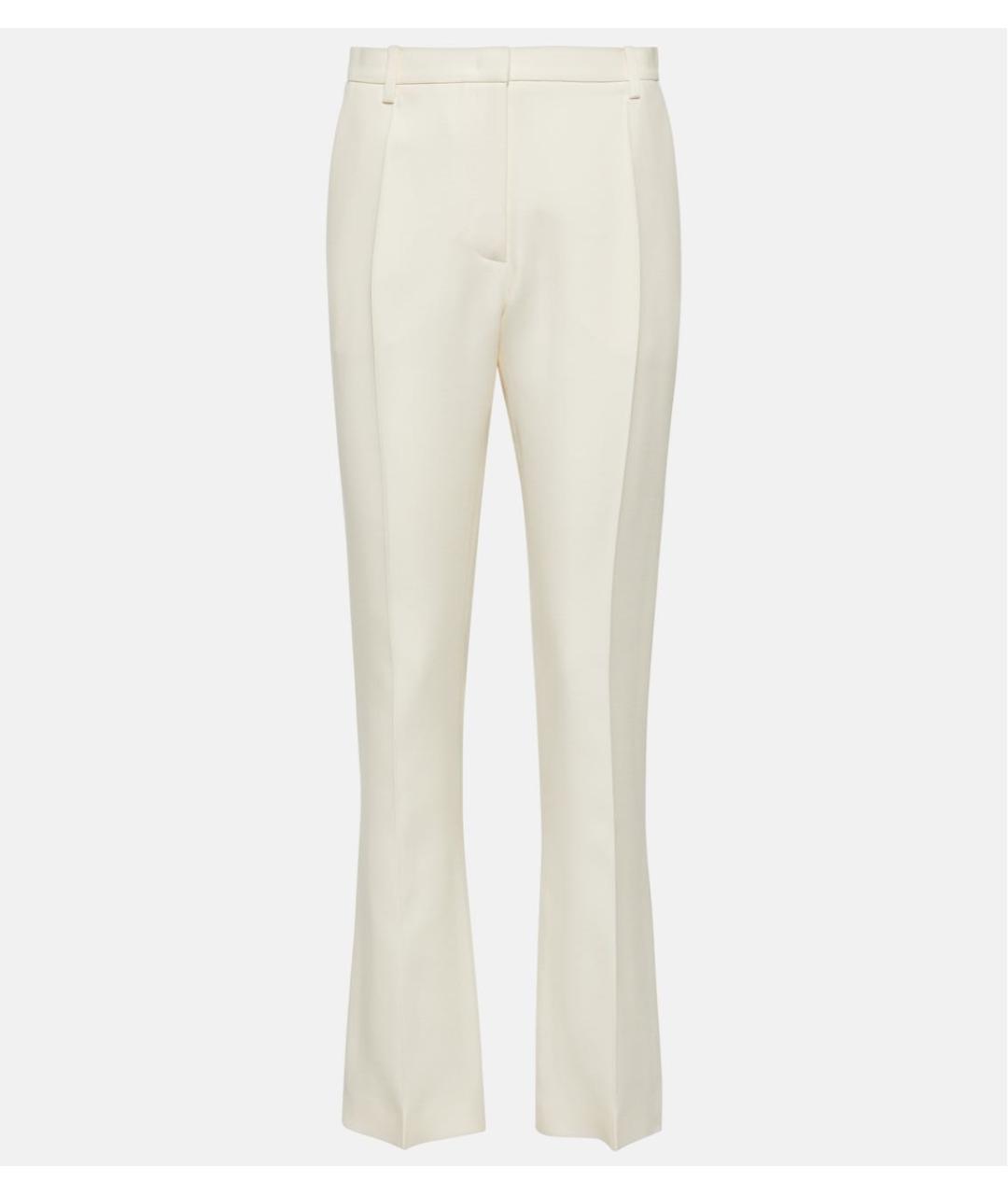 VALENTINO Белые шелковые брюки широкие, фото 5