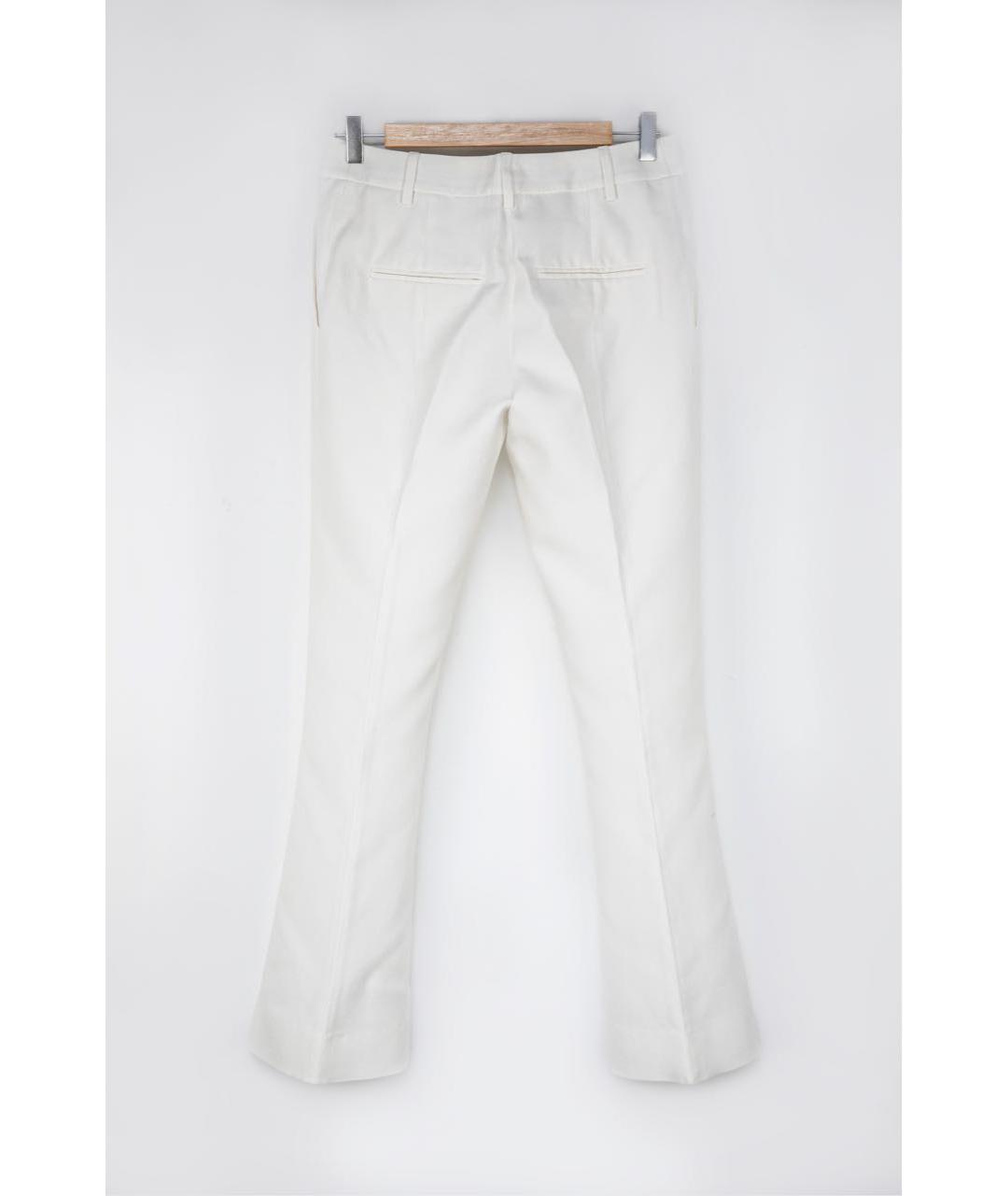 VALENTINO Белые шелковые брюки широкие, фото 2