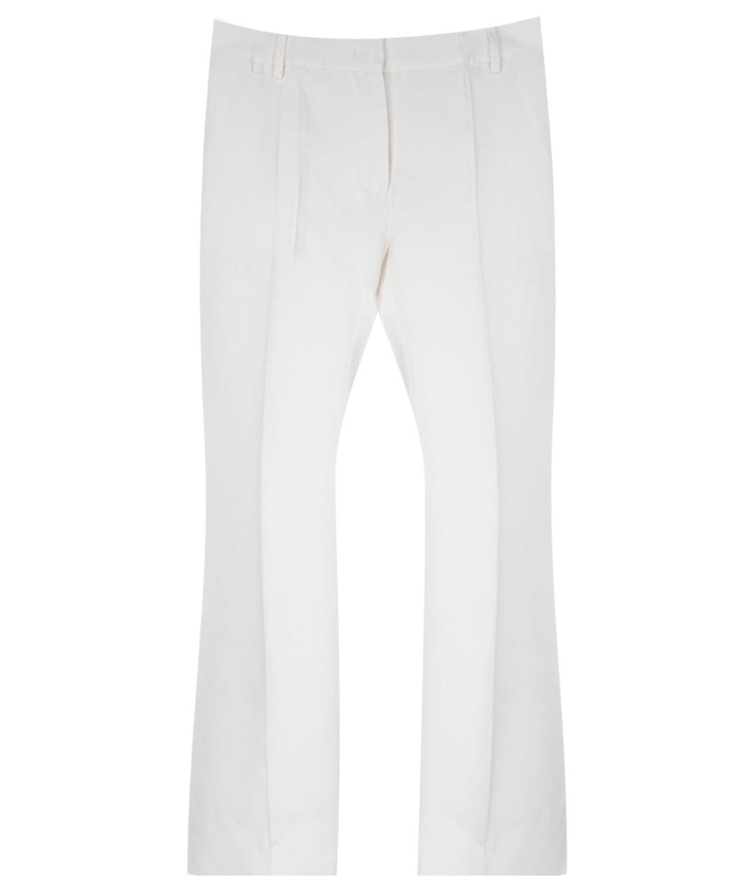 VALENTINO Белые шелковые брюки широкие, фото 1