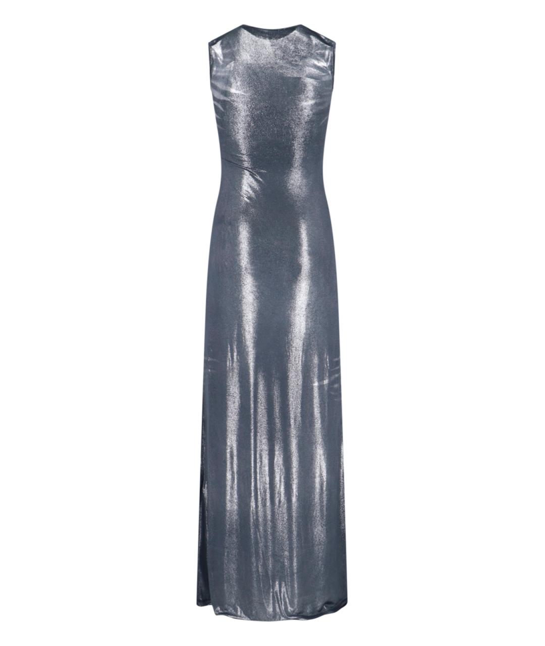 DIESEL Серое ацетатное платье, фото 1