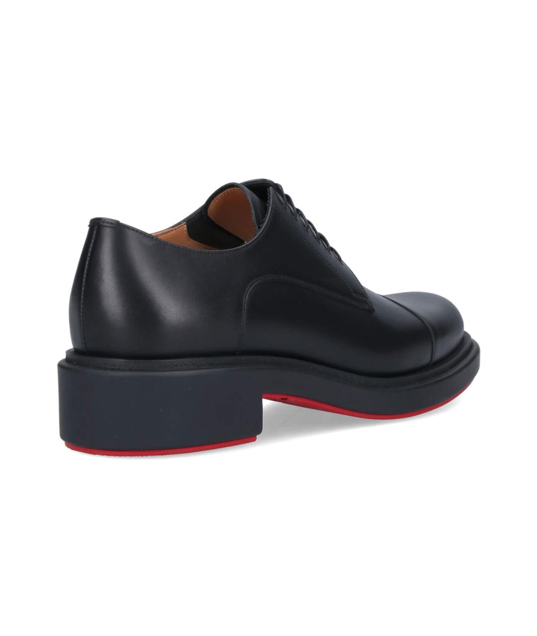 CHRISTIAN LOUBOUTIN Черные кожаные туфли, фото 4