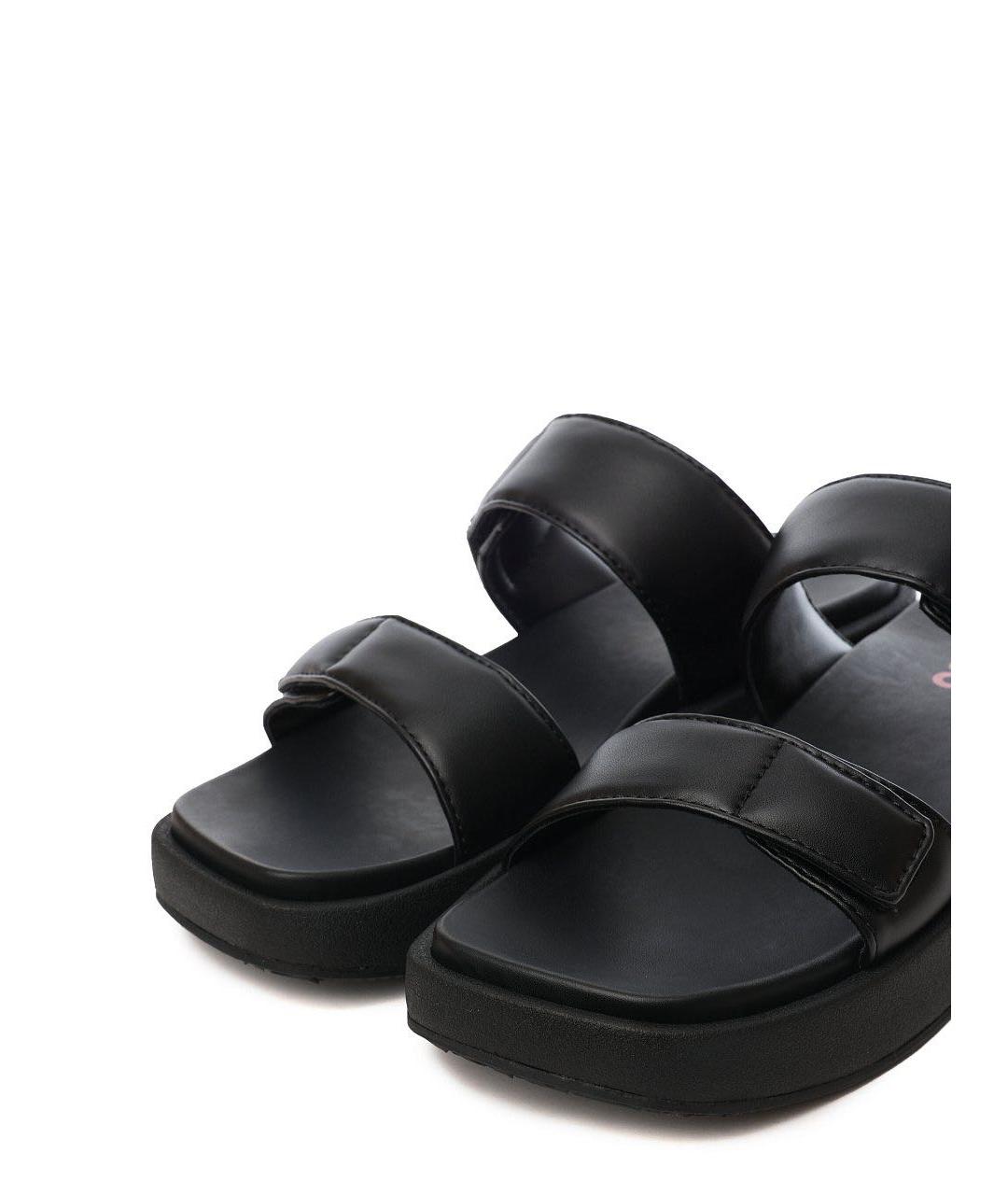 HUGO BOSS Черные шлепанцы, фото 6