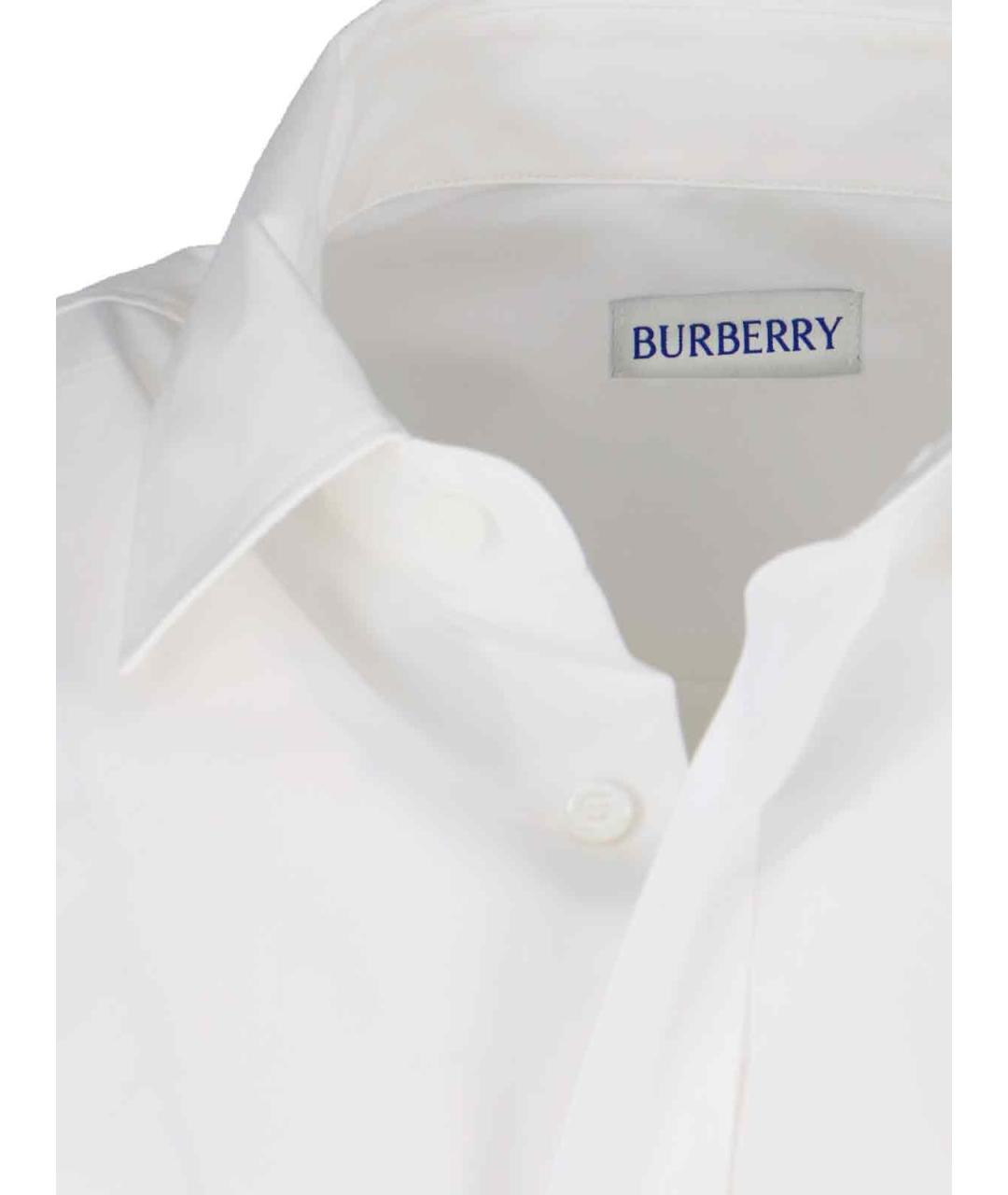 BURBERRY Белая хлопковая кэжуал рубашка, фото 5