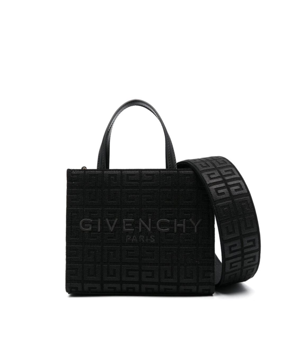 GIVENCHY Черная хлопковая сумка тоут, фото 1