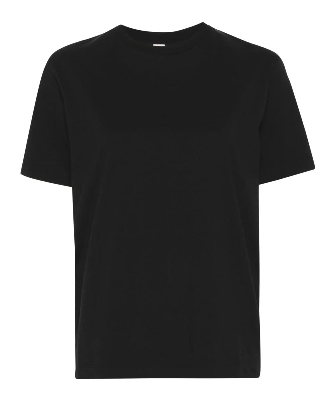 TOTEME Черная хлопковая футболка, фото 1