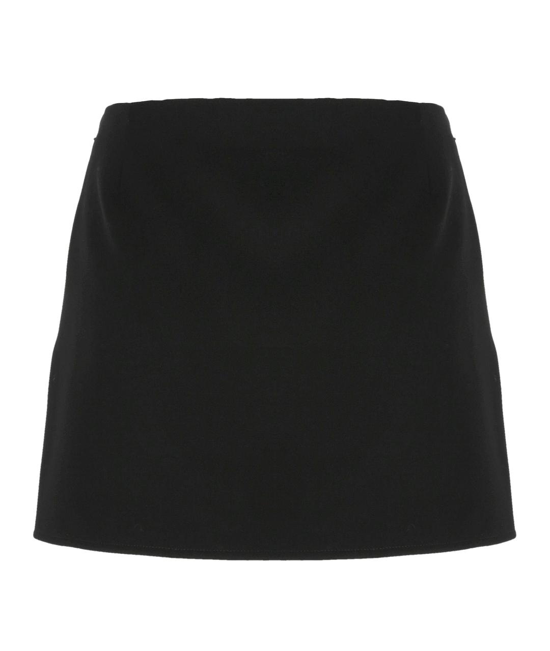 GIVENCHY Черная шерстяная юбка мини, фото 3