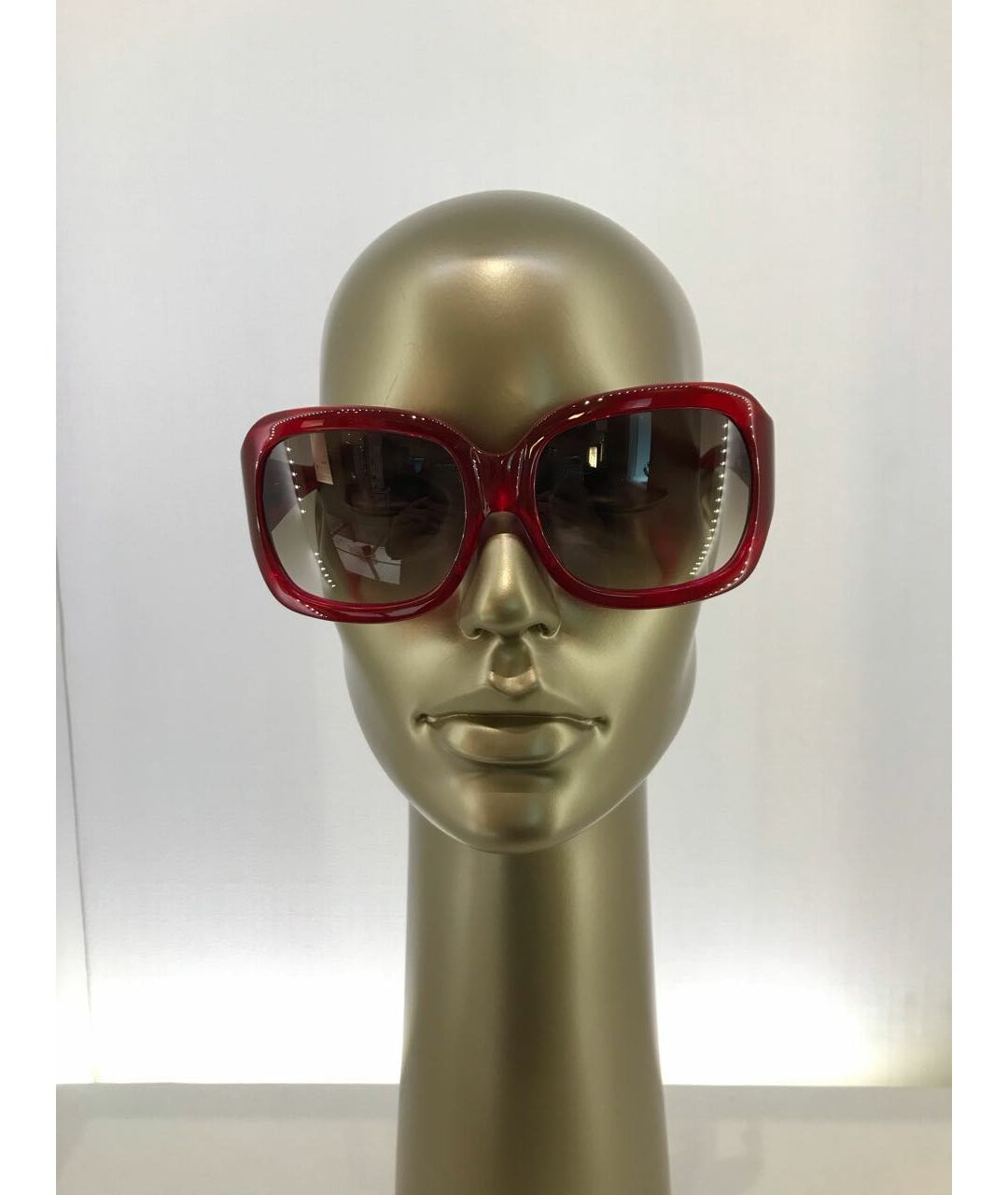 3.1 PHILLIP LIM Бордовые пластиковые солнцезащитные очки, фото 9