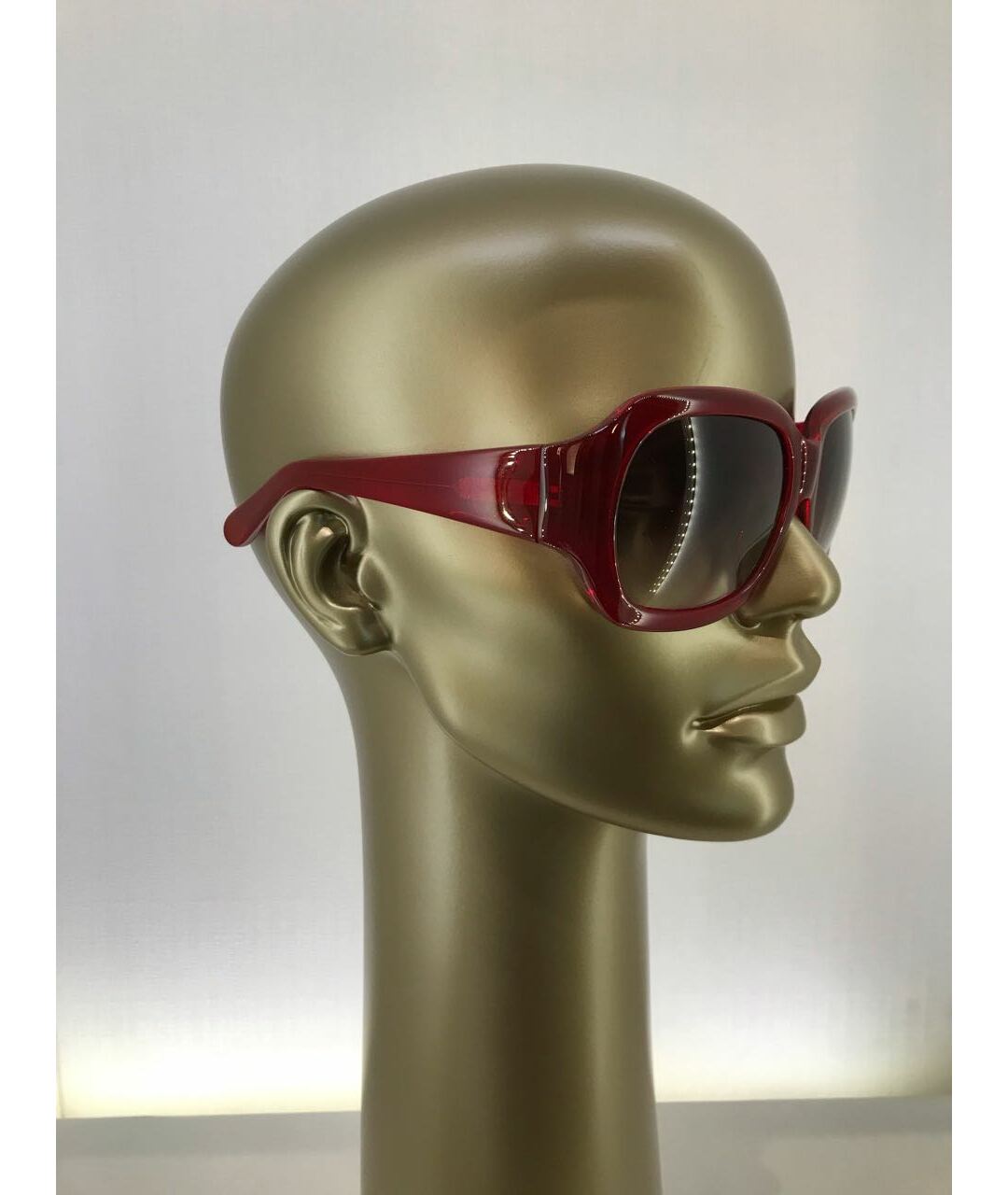 3.1 PHILLIP LIM Бордовые пластиковые солнцезащитные очки, фото 2