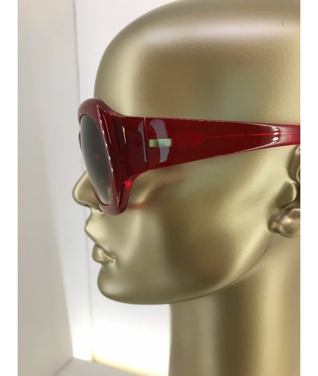 3.1 PHILLIP LIM Бордовые пластиковые солнцезащитные очки, фото 5